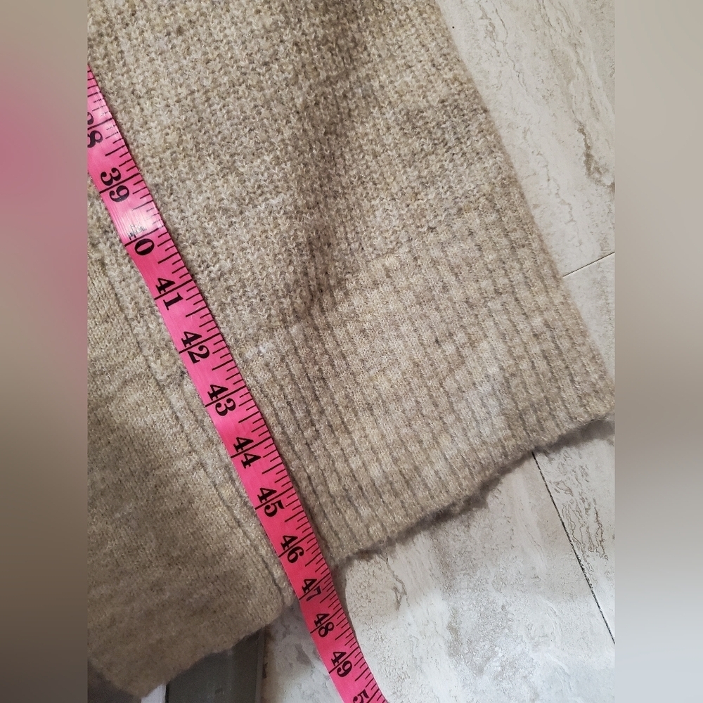 Just Female "Allow Maxi Cardigan". Open Front. Knit. Ribbed Parts. Wool, Alpaga. - Picture 13 of 13